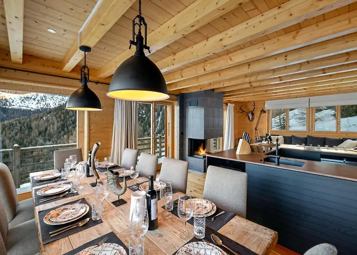 18 Iles Luxury With Sauna La Tzoumaz Horská chata Riddes