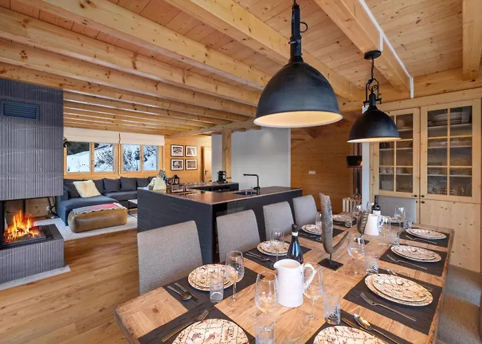 18 Iles Luxury With Sauna La Tzoumaz شاليه Riddes