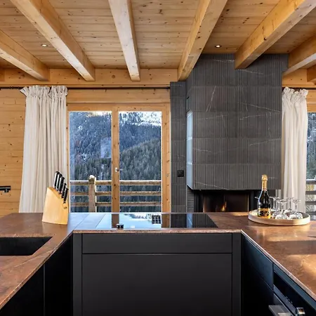 18 Iles Luxury With Sauna La Tzoumaz Chalet Riddes
